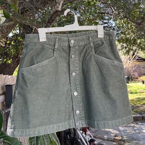 Free People Ray Corduroy Mini Skirt